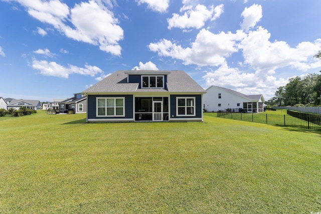 2212 Leeboard Ct, Myrtle Beach, SC 29579 - rear view of house with a sunroom