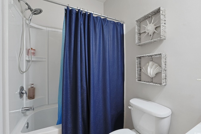 6253 Catalina Dr Unit 1711, North Myrtle Beach, SC 29582 - bathroom featuring shower / bath combination with curtain and toilet