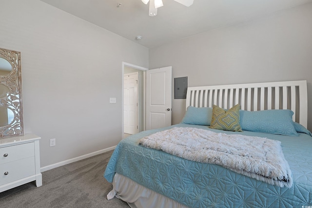 6253 Catalina Dr Unit 1711, North Myrtle Beach, SC 29582 - carpeted bedroom with baseboards and ceiling fan