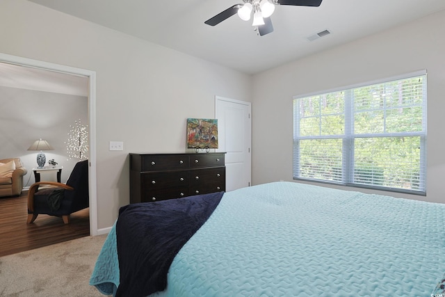 6253 Catalina Dr Unit 1711, North Myrtle Beach, SC 29582 - carpeted bedroom with a ceiling fan