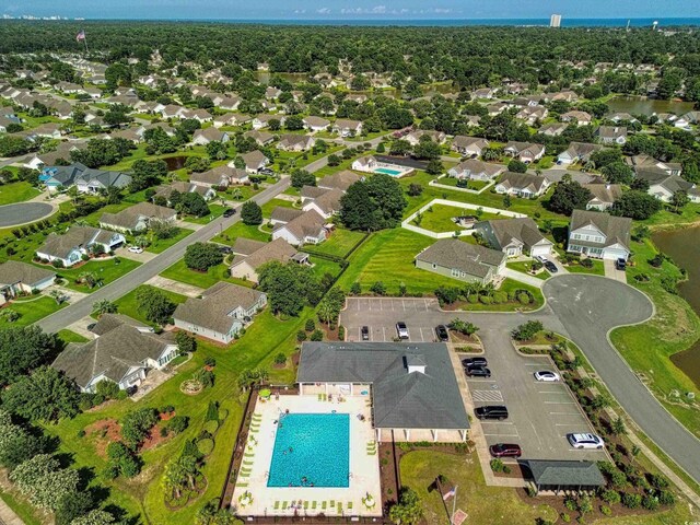 376 Mikita Dr, Surfside Beach, SC 29575 - aerial perspective of suburban area featuring a large body of water