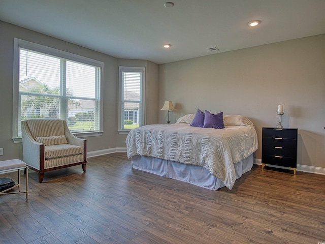 376 Mikita Dr, Surfside Beach, SC 29575 - bedroom featuring wood finished floors and recessed lighting