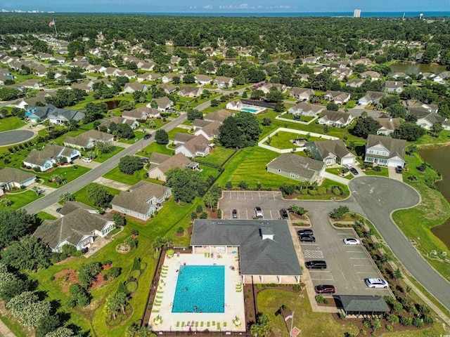 376 Mikita Dr, Surfside Beach, SC 29575 - aerial perspective of suburban area featuring a large body of water