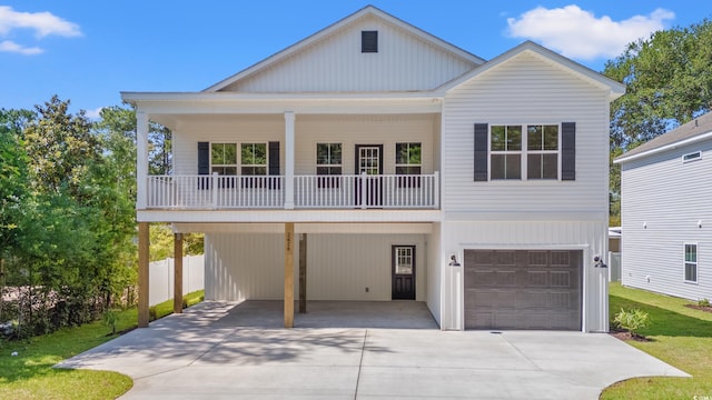 2428 Park St, North Myrtle Beach, SC 29582 - coastal inspired home featuring driveway and a garage