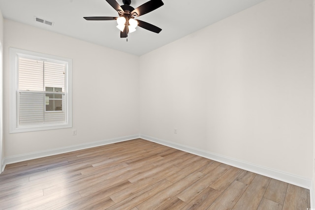 2428 Park St, North Myrtle Beach, SC 29582 - empty room featuring light wood finished floors and a ceiling fan