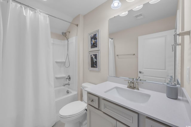 1459 Villena Dr, Myrtle Beach, SC 29579 - bathroom with vanity and shower / bath combination with curtain