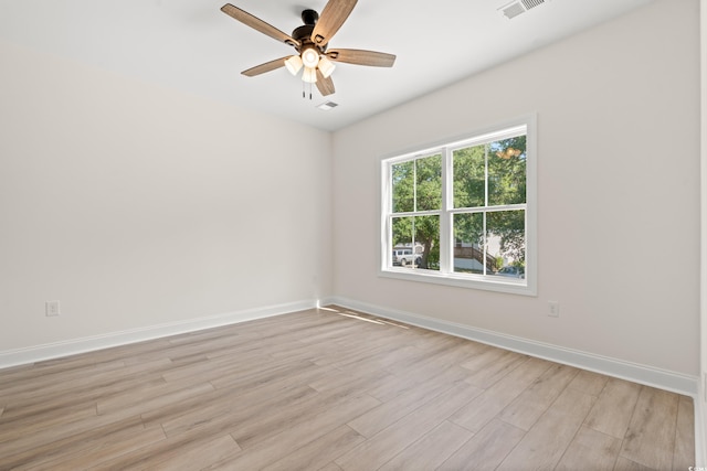 2426 Park St, North Myrtle Beach, SC 29582 - unfurnished room featuring light wood finished floors and ceiling fan