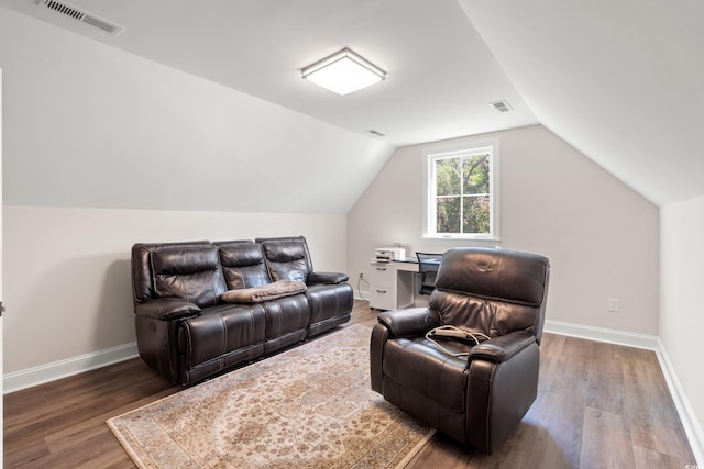 609 Mccown Dr, Conway, SC 29526 - cinema featuring wood finished floors and vaulted ceiling