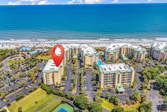 139 S Dunes Dr Unit 304, Pawleys Island, SC 29585 - aerial view of property's location with extended coastline