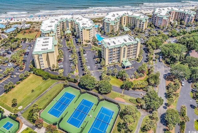 139 S Dunes Dr Unit 304, Pawleys Island, SC 29585 - drone / aerial view of waterfront with a beach