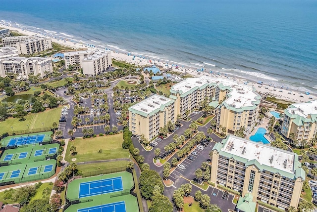 139 S Dunes Dr Unit 304, Pawleys Island, SC 29585 - drone / aerial view of expansive coastline and apartment complex
