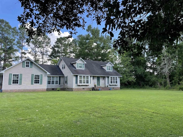 1872 Harris Short Cut Rd, Conway, SC 29526 - cape cod house with crawl space and a front lawn