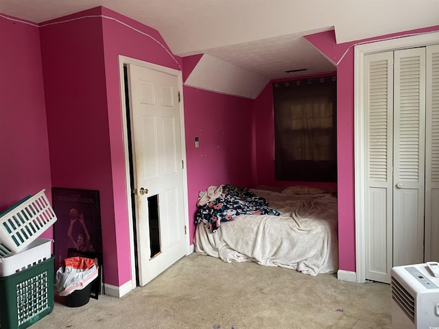 1872 Harris Short Cut Rd, Conway, SC 29526 - carpeted bedroom featuring lofted ceiling and a closet
