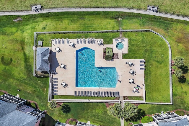 605 Waterway Village Blvd Unit 31A, Myrtle Beach, SC 29579 - aerial view of a pool