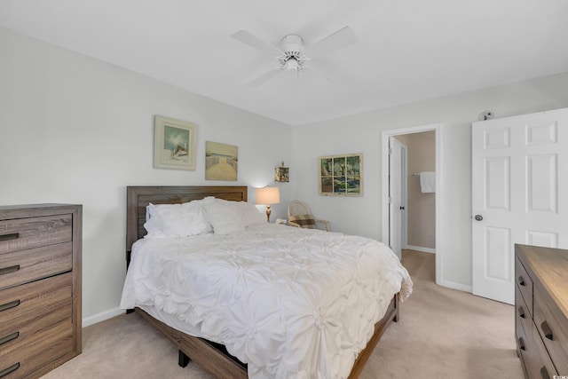 605 Waterway Village Blvd Unit 31A, Myrtle Beach, SC 29579 - bedroom with light carpet and ceiling fan