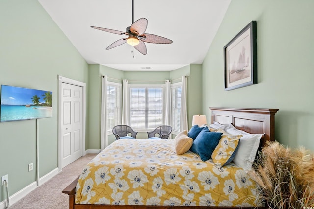 4865 Luster Leaf Cir Unit 402, Myrtle Beach, SC 29577 - carpeted bedroom with baseboards and ceiling fan