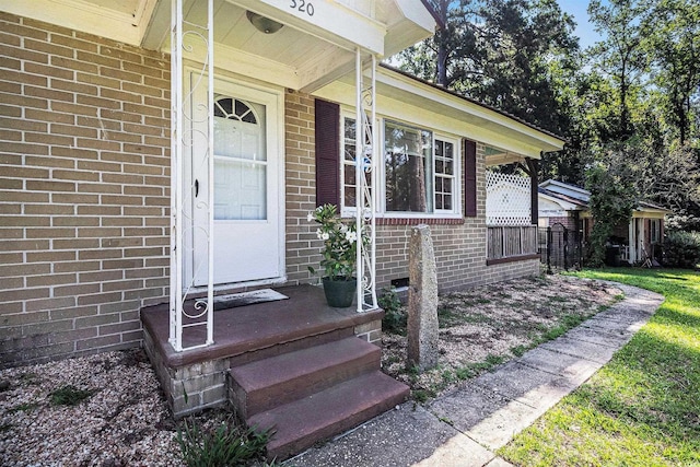 320 Edgewood Cir, Conway, SC 29527 - property entrance with brick siding