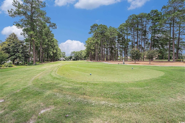 4726 Southern Trl, Myrtle Beach, SC 29579 - view of home's community featuring golf course view, a lawn, and view of scattered trees