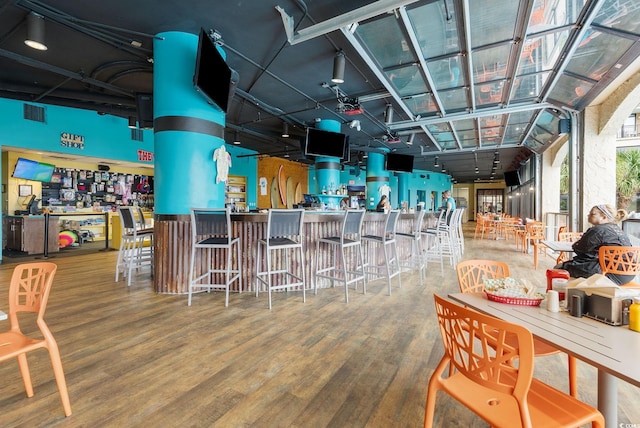 4800 S Ocean Blvd Unit 520, North Myrtle Beach, SC 29582 - community bar area featuring wood finished floors