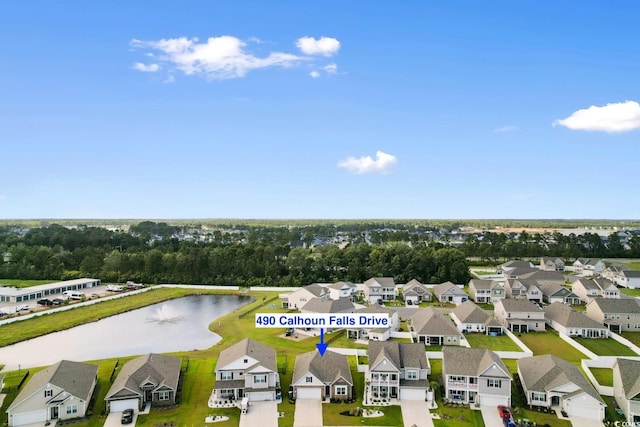 490 Calhoun Falls Dr, Myrtle Beach, SC 29579 - aerial view of residential area featuring a large body of water