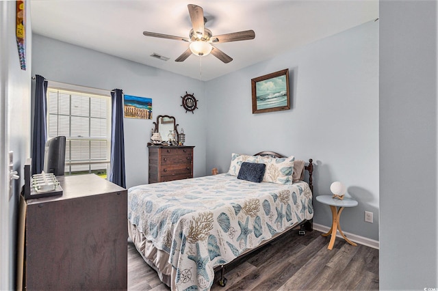 227 Palm Terrace Loop, Conway, SC 29526 - bedroom featuring wood finished floors and a ceiling fan