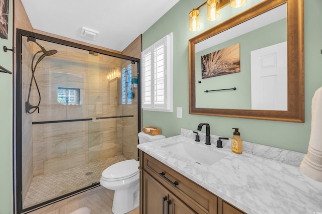 3154 Shorecrest Bay Dr, Murrells Inlet, SC 29576 - bathroom with vanity and a shower stall