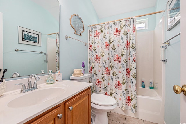 4610 Fringetree Dr, Murrells Inlet, SC 29576 - full bath with vanity, tile patterned floors, and shower / tub combo