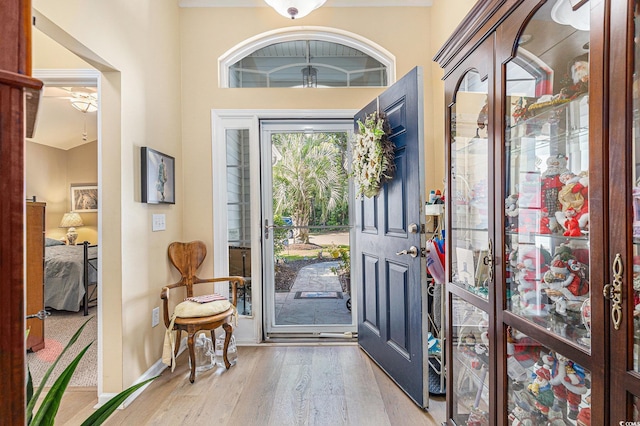 4610 Fringetree Dr, Murrells Inlet, SC 29576 - entryway featuring wood finished floors and baseboards