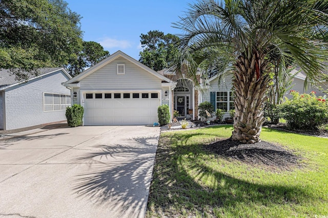 4610 Fringetree Dr, Murrells Inlet, SC 29576 - ranch-style home featuring a garage, concrete driveway, and a front lawn