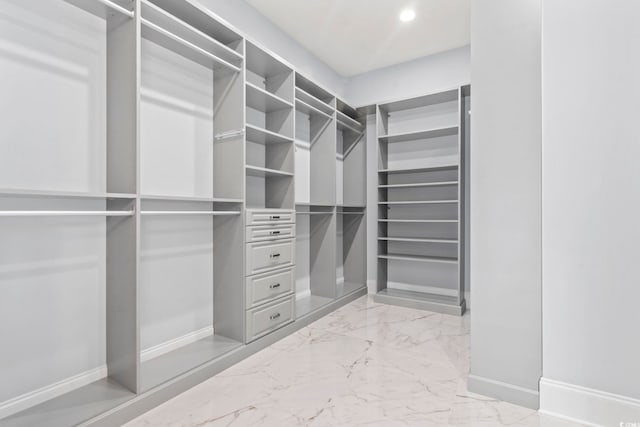 607 Boone Hall Dr, Myrtle Beach, SC 29579 - walk in closet featuring marble tiled floors
