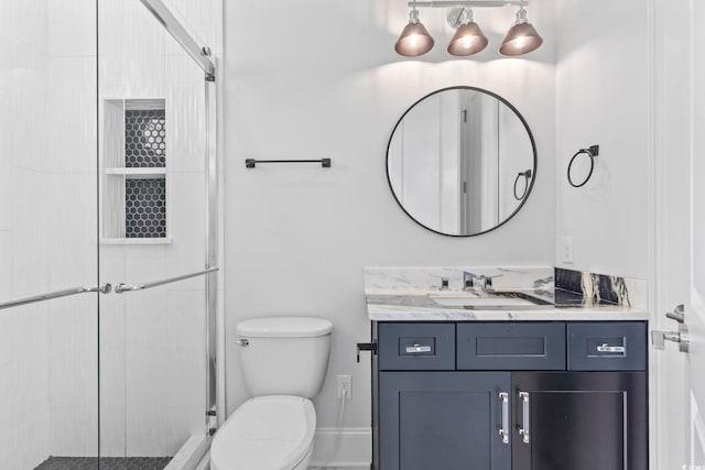 607 Boone Hall Dr, Myrtle Beach, SC 29579 - full bathroom featuring vanity and a shower stall