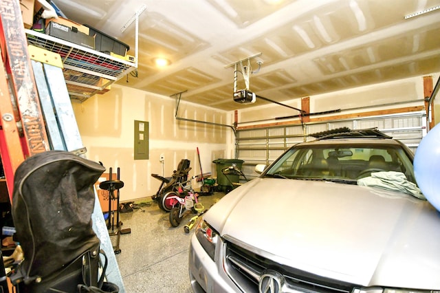 2325 Copper Creek Loop, Longs, SC 29568 - garage with electric panel and a garage door opener