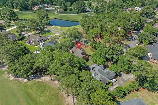 3975 River Hills Dr, Little River, SC 29566 - aerial view of property's location featuring a nearby body of water, a local golf course, and nearby suburban area