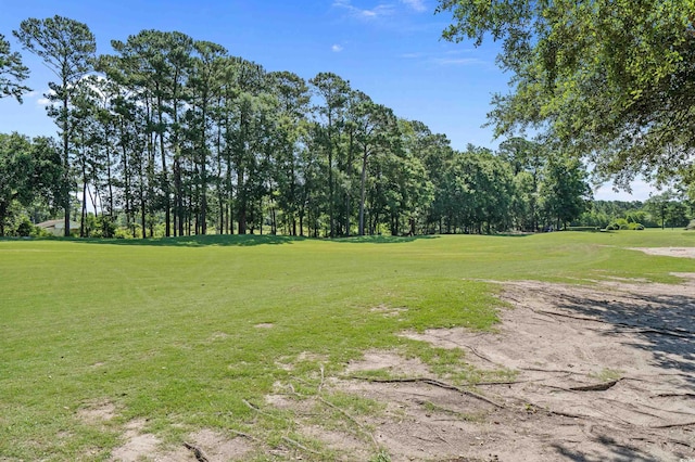 3975 River Hills Dr, Little River, SC 29566 - view of grassy yard with view of scattered trees and view of golf course