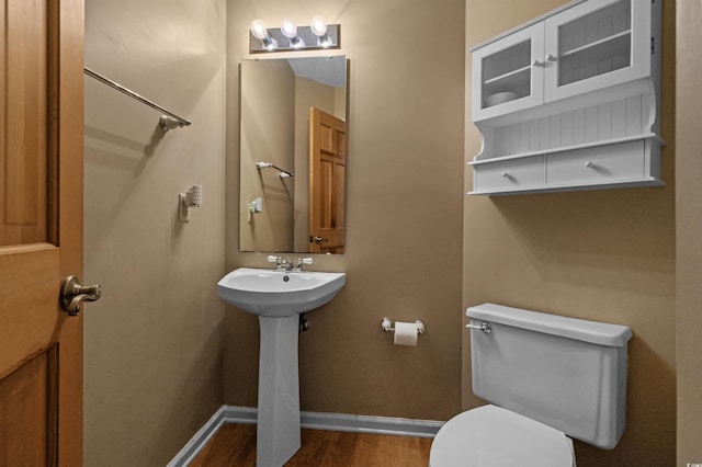 3975 River Hills Dr, Little River, SC 29566 - half bath with toilet and wood finished floors