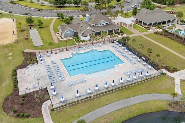 4881 Hopespring St, Myrtle Beach, SC 29579 - aerial view of a pool area