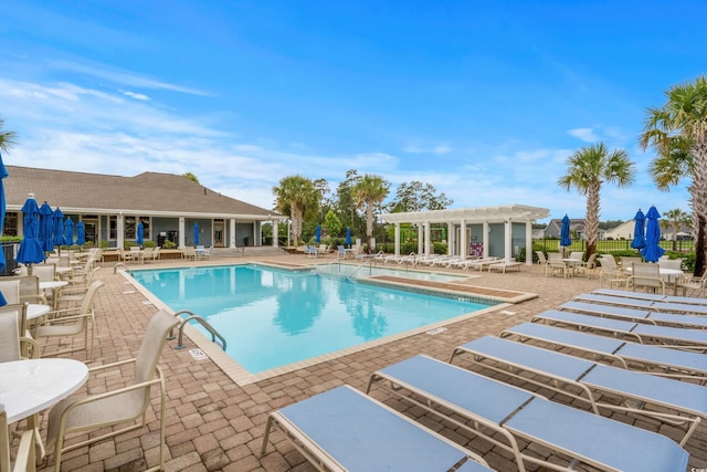 4881 Hopespring St, Myrtle Beach, SC 29579 - community pool featuring a pergola and a patio area