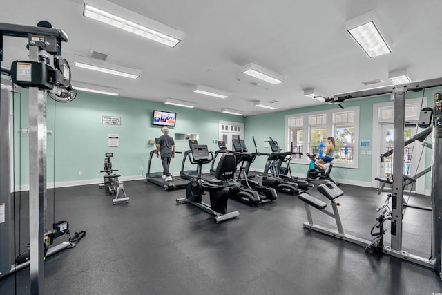 4881 Hopespring St, Myrtle Beach, SC 29579 - exercise room with baseboards