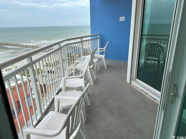 3601 N Ocean Blvd Unit 1139, North Myrtle Beach, SC 29582 - balcony featuring a water view