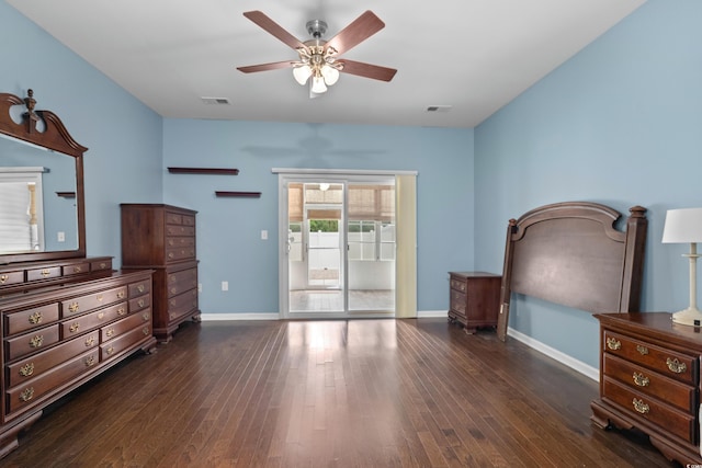 156 Parmelee Dr Unit D, Murrells Inlet, SC 29576 - unfurnished bedroom with dark wood finished floors and access to exterior