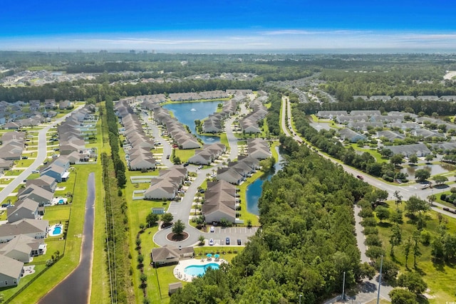 156 Parmelee Dr Unit D, Murrells Inlet, SC 29576 - aerial perspective of suburban area featuring a nearby body of water and a pool area