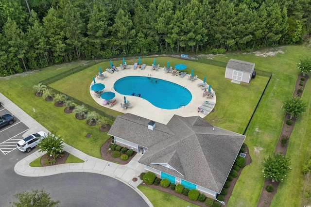 156 Parmelee Dr Unit D, Murrells Inlet, SC 29576 - aerial view of a pool