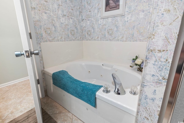 824 Castleford Cir Unit 7C, Myrtle Beach, SC 29572 - full bathroom with a tub with jets and tile patterned flooring