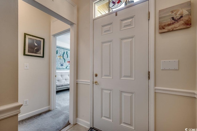 2602 Clearwater St, Myrtle Beach, SC 29579 - entryway with light colored carpet and baseboards