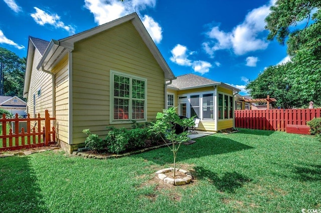 2602 Clearwater St, Myrtle Beach, SC 29579 - back of property featuring a sunroom