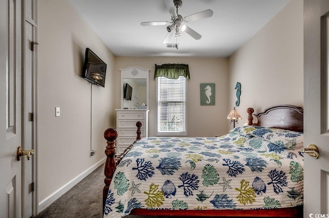 2602 Clearwater St, Myrtle Beach, SC 29579 - bedroom with carpet and a ceiling fan