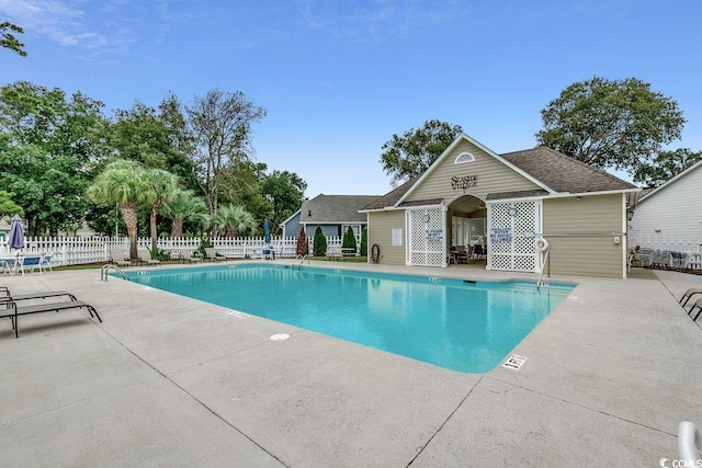 2602 Clearwater St, Myrtle Beach, SC 29579 - community pool featuring a patio area