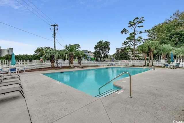 2602 Clearwater St, Myrtle Beach, SC 29579 - community pool with a patio area
