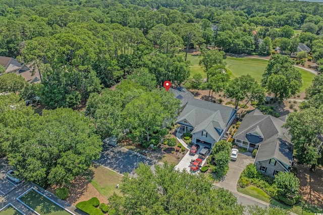 907 Tidewater Dr, North Myrtle Beach, SC 29582 - aerial perspective of suburban area featuring a forest