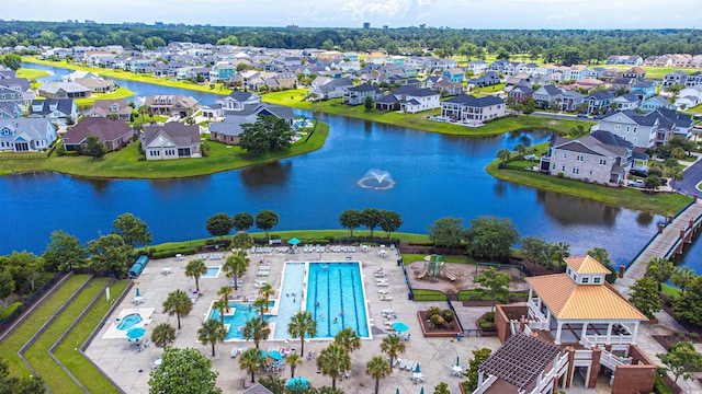966 Crystal Water Way, Myrtle Beach, SC 29579 - aerial view of residential area featuring a large body of water